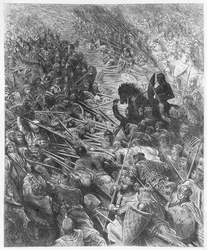 Kampfszene, Illustration aus 